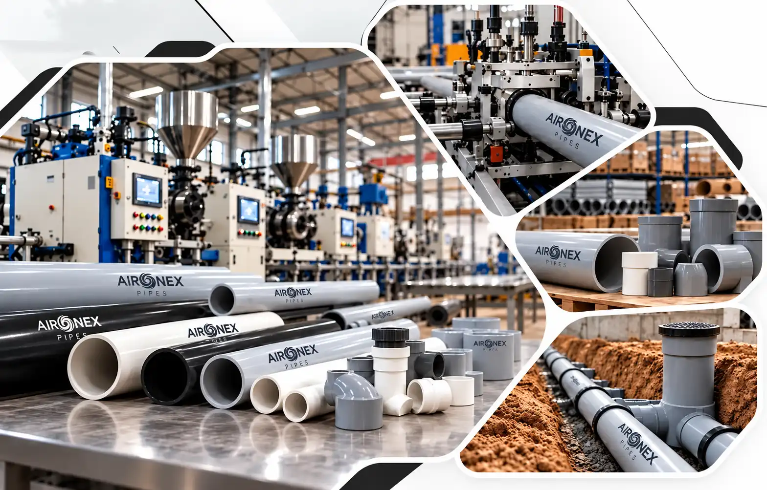 Aironex Pipe PVC pipe range