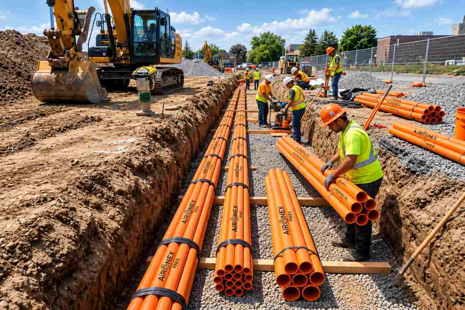 Aironex Pipe Underground Cable Ducting Conduits